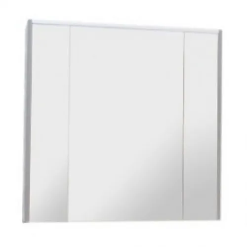 зеркальный шкаф RONDA 60 подсветка,стекл,полоч / 60х78х14,5 /  ( бетон / белый глянец ) 