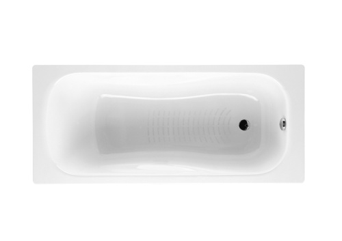 ванна прямоугольная MALIBU c противоск .  покрытием дна, без ручек  / 160х75  ( белый ) 