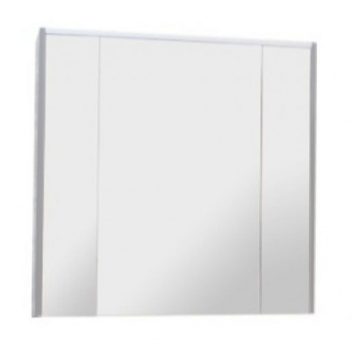 зеркальный шкаф RONDA 70 подсветка,стекл,полоч / 70х78х14,5 /  ( бетон / белый глянец ) 
